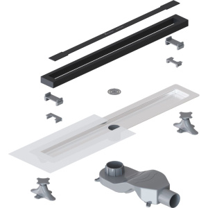 Душевой трап (лоток) Boheme Premium Trendy 60 см, черный