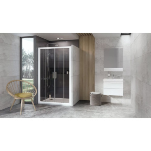 Душевая дверь в нишу Ravak 10° 10DP4-190 Transparent, профиль белый