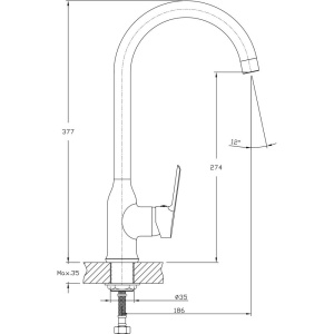Смеситель для кухни Rush Victoria VI7135-23