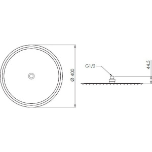Верхний душ Remer 357UFM40X