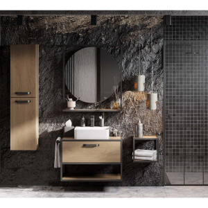 Купить Полка AQUATON Лофт Фабрик дуб кантри в Москве с доставкой Полка AQUATON Лофт Фабрик дуб кантри