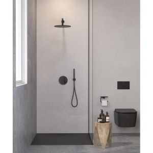 Душевой комплект Kludi Nova Fonte 208313915 С ВНУТРЕННЕЙ ЧАСТЬЮ, черный матовый