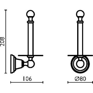 Купить Держатель для запасных рулонов Bagno & Associati Canova CA23492 в Москве с доставкой Держатель для запасных рулонов Bagno & Associati Canova CA23492