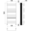 Полотенцесушитель водяной Terminus Стандарт П20 500*1000