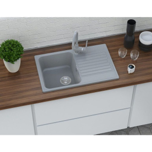 Купить Мойка кухонная GranFest Quarz Z 78 серая в Москве с доставкой Мойка кухонная GranFest Quarz Z 78 серая