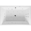 Акриловая ванна Excellent Crown Lux WAEX.CRO19.ULTRA 190x120 см, с гидромассажем, с каркасом, со сливом-переливом
