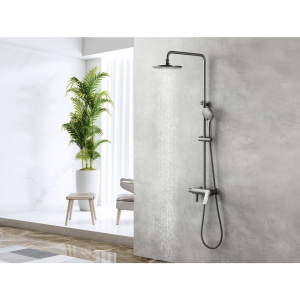 Душевая стойка Lemark Bronx LM3762GM графит