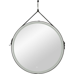 Купить Зеркало круглое Art&Max Milan 65 черный ремень в Москве с доставкой Зеркало круглое Art&Max Milan 65 черный ремень