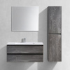 Мебель для ванной Vincea Luka 100, 2 ящика, камень, с белой раковиной