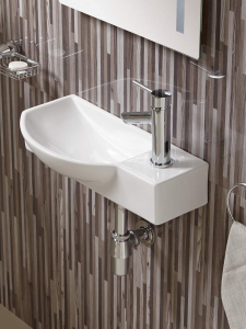 Раковина подвесная глянцевая белая 505х235х125 WeltWasser AISBACH 7945 GL-WT R (10000008691)