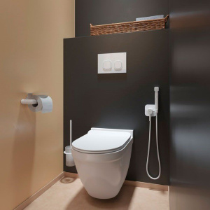 Кнопка смыва IDDIS Uniglass UNG01GWi77 стекло, белая