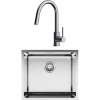 Комплект Мойка кухонная Omoikiri TADZAVA 49-U IN нержавеющая сталь + Смеситель Shinagawa SB-BN нержавеющая сталь