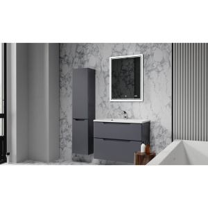 Мебель для ванной Raval Wector 80, подвесная, антрацит