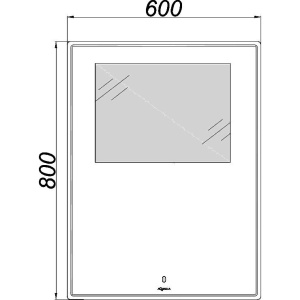 Зеркало Aqwella UM 60