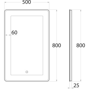 Купить Зеркало Art&Max Latina 50х80 в Москве с доставкой Зеркало Art&Max Latina 50х80