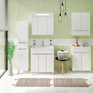 Тумба с раковиной Runo Парма 75, напольная, 3 двери