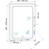 Душевой уголок RGW Classic CL-44 (885-900)x(985-1000)x1850, профиль хром