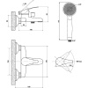 Смеситель для ванны с душем Славен Дача В СЛ-ОД-В30