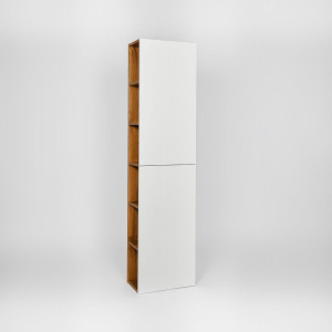 Шкаф-пенал VIANT Бостон подвесной, дуб вотан, белый