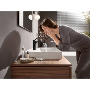 Смеситель для раковины Hansgrohe Vivenis 110 75022670 матовый черный