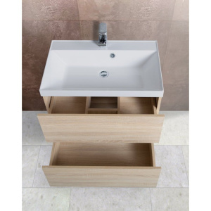 Тумба с раковиной Art&Max Verona-Push 70 дуб сонома светлый