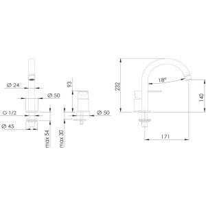 Купить Смеситель для раковины Remer Energy EY57 в Москве с доставкой Смеситель для раковины Remer Energy EY57