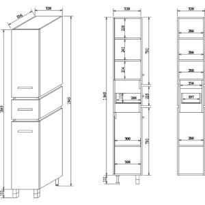 Купить Шкаф-пенал Sanflor Техас R, орегон в Москве с доставкой Шкаф-пенал Sanflor Техас R, орегон