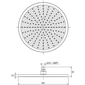 Верхний душ Ravak 980.00