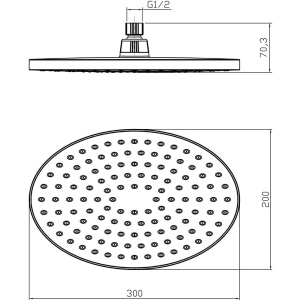 Верхний душ Lemark Poseidon LM8037C