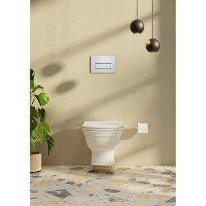 Система инсталляции для унитазов VitrA V-Fix Core 738-5800-01 с кнопкой смыва Root S 740-2380 хром