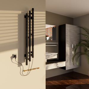 Полотенцесушитель электрический Altasan БризПроф 120х17 черный муар