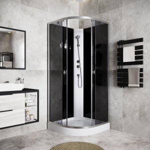 Купить Душевая кабина Niagara Eco E90/13/TN/BK 90х90 см в Москве с доставкой Душевая кабина Niagara Eco E90/13/TN/BK 90х90 см