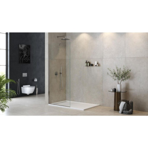 Душевая перегородка Cezares Liberta L-1-TB-100-C-Cr профиль хром, стекло прозрачное