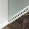 Шторка на ванну Maybahglass MGV-598-5 60x140, профиль матовый хром, стекло прозрачное