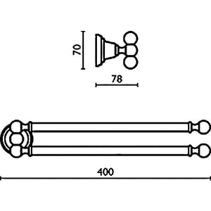 Купить Полотенцедержатель Bagno & Associati Canova CA21492 в Москве с доставкой Полотенцедержатель Bagno & Associati Canova CA21492