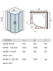 Душевая кабина 900х900х2200 мм WeltWasser WAISE 90х90 (10000001665)