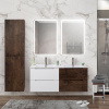 Тумба с раковиной BelBagno Etna 120 bianco lucido, rovere moro