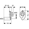 Сифон для писсуара Geberit 152.950.11.1 горизонтальный выпуск, D50