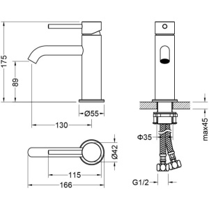 Смеситель для раковины Aquatek Европа AQ1310MB черный