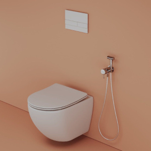 Гигиенический душ Sancos Atom SC2001CH, со смесителем, С ВНУТРЕННЕЙ ЧАСТЬЮ, хром глянцевый