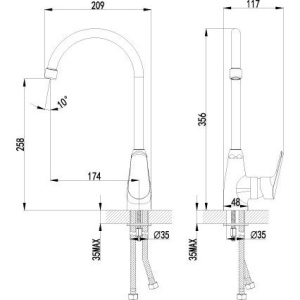 Смеситель для кухни Lemark Partner LM6555C