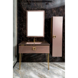 Зеркало Armadi Art Lucido 70x105 лиловое, с подсветкой