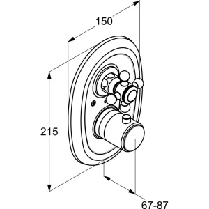 Термостатический смеситель Kludi 1926 517200520 для душа, хром