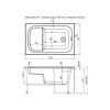 Акриловая ванна Aquanet Seed 246173 110x70 см, с каркасом, для инвалидов
