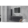 Тумба с раковиной Raval Wector 120, подвесная, антрацит