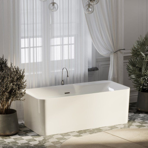 Акриловая ванна Sancos Sigma FB15 170x80 см, отдельностоящая, с каркасом, со сливом-переливом