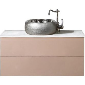 Купить Тумба с раковиной Armadi Art NeoArt 100, капучино с ручками Luce хром в Москве с доставкой Тумба с раковиной Armadi Art NeoArt 100, капучино с ручками Luce хром