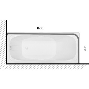 Купить Карниз для ванны Triton 160х70 в Москве с доставкой Карниз для ванны Triton 160х70