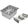 Мойка кухонная Wisent 4050 с коландером, сатин