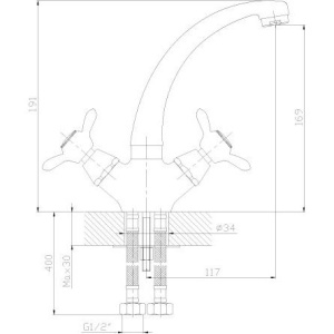 Купить Смеситель для кухни Rossinka Q 02-64 в Москве с доставкой Смеситель для кухни Rossinka Q 02-64